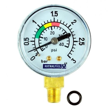 Manometer 1/8 inch 3 kg/cm voor zwembaden