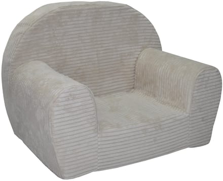 Kinderfauteuil - LINCOL - beige - corduroy - comfortabel en wasbaar