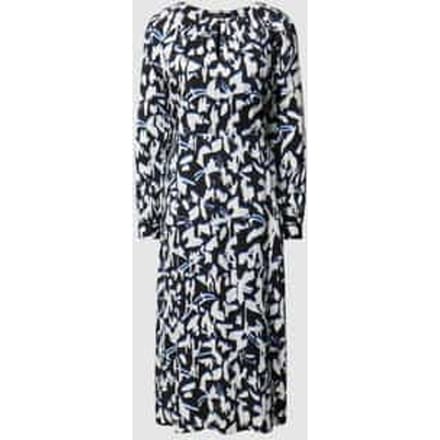 Midi-jurk met all-over motief