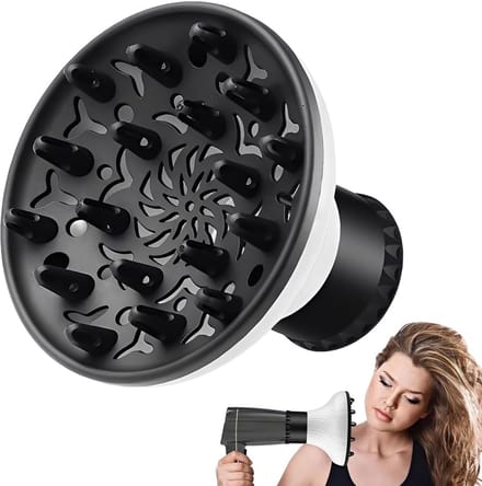 Haar Diffuser - Krullen Versterker - Krullen Stylen - Universele Pasvorm - Verstelbaar 4-6cm - Zwart
