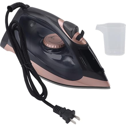 Stoomstrijkijzer voor thuis Handheld 300 Microstoomgaatjes Krachtige Stoomverspreiding Kledingstomer black