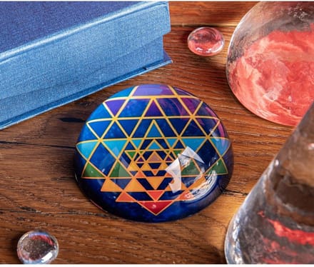Kristallen object Sri Yantra