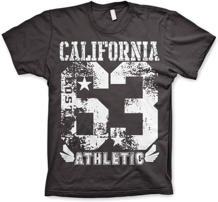 Hybris California 63 sport-T-shirt donkergrijs