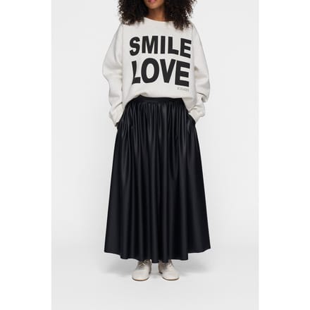10DAYS Leatherlook Pleated Skirt Black Maat: L | Maxi Rokken Outlet | Dames | Zwart
