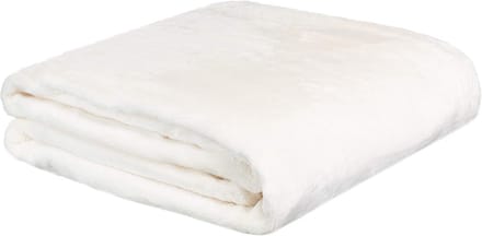 Luxe Plaid / Plafond Sprei met Cashmere Gevoel - 200x150 cm - Crèmewit