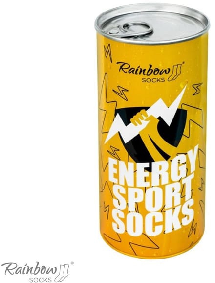 Rainbow Socks - Sportsokken - Unisex - Zwart en Geel - 2-pair