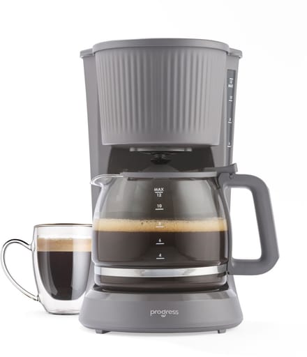 Progress Mellow Filter Koffiezetapparaat - 1,5L - 750W - Grijs