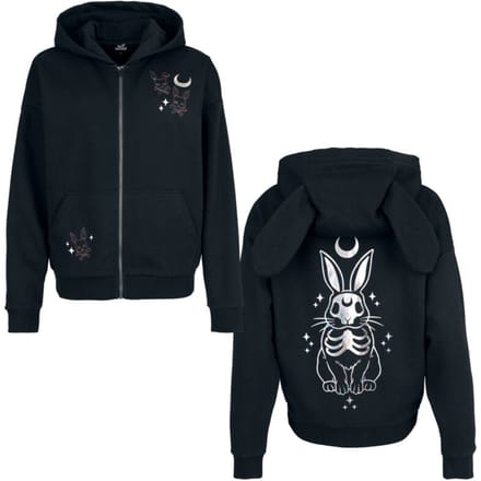 Full Volume by EMP Vest met capuchon - Cute Morbid - S - voor Vrouwen - zwart