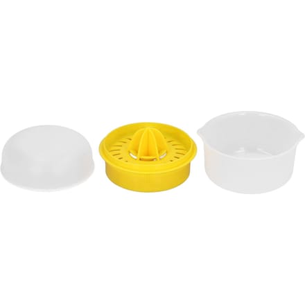 Citroenpers 2 in 1 Juicer Sap Pers Eigeelscheider PP Handgereedschap voor Fruit Sinaasappel yellow