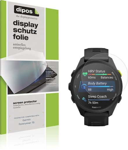 dipos – 6x Matte Beschermfolie geschikt voor Garmin Forerunner 70 | Krasbestendige & antireflecterende Screenprotector Ultra-Thin