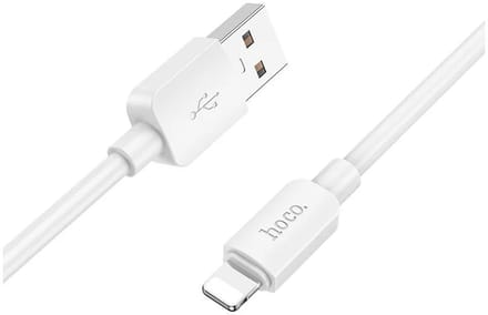 Hoco X96 2.4A Fast Charge USB naar Lightning Laadkabel 1M Wit