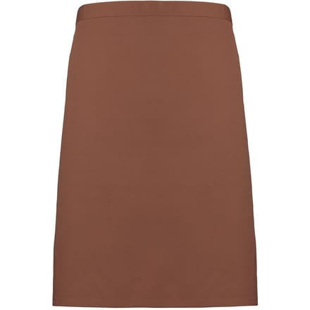 Premier Unisex Volwassenencollectie Halflang Taille Schort (Mokka)