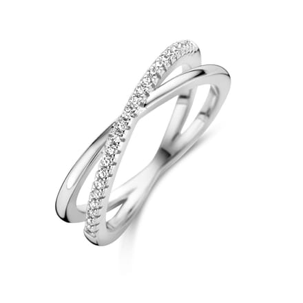 Gerhodineerd Zilver Ring Met Zirkonia 1336142