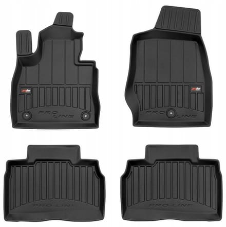 Frogum - 3D Pro-Line - Automatten Set - Geschikt voor FORD EXPLORER VI vanaf 2019 - 4-delig - Hoge Rand 6cm