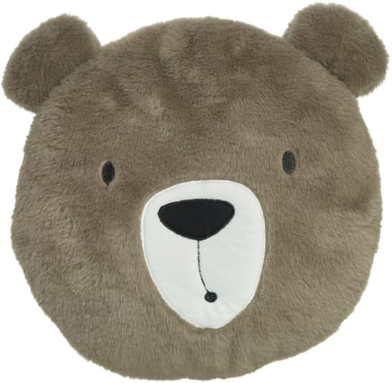 Home & Styling Dieren sierkussen - kinderkamer - beer - bruin - 30 cm - polyester - cadeau