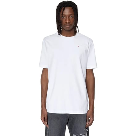 Diesel Just Microdiv T-shirt Met Korte Mouwen Wit M Man