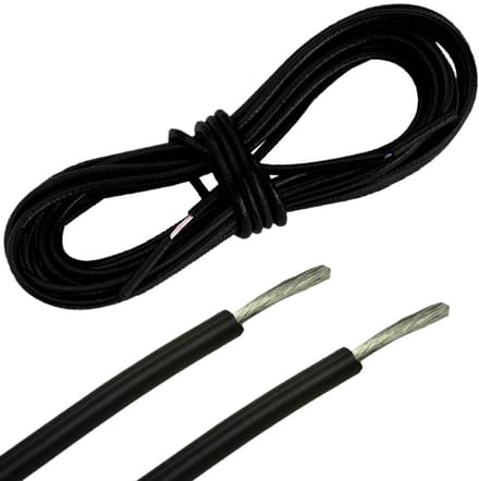 RAION - Kabel voor Dynamolampen - 190 cm - Eenaderig - Zwart
