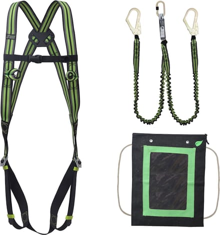 Kratos complete set valbeveiliging basic - Elastische Y-lijn 1,5m