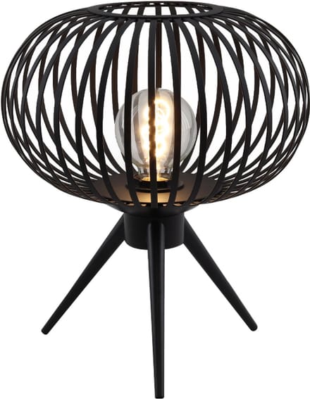 Olucia - LIEVE - Tafellamp - Zwart - Vorm: Rond