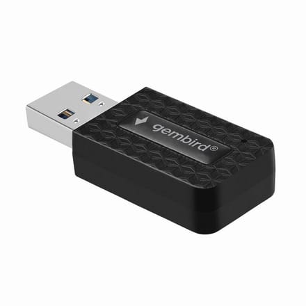 Gembird Dual-Band AC1300 USB Wi-Fi Adapter - Compact Netwerk Ontvanger - Universele Compatibiliteit