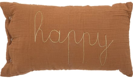 Atmosphera Kids Lili Happy kussen - 50x30cm - Bruin