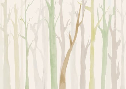 Fotobehang - Shadow Woods 350x250cm - Vliesbehang