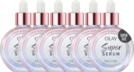 Olay Super Serum - Hydraterend Gezichtsserum met Vitamine C & E & Niacinamide - 6 x 50ML