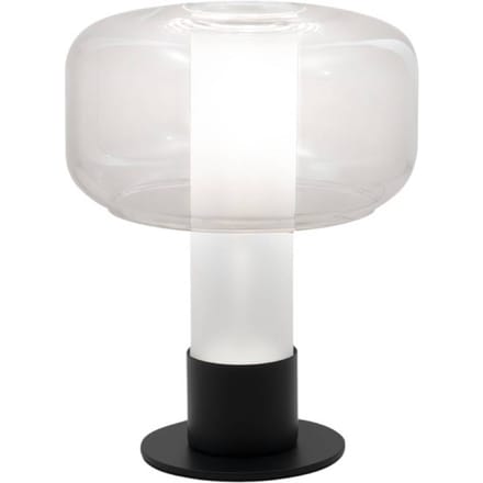 Fabas Luce Tafellamp Flick, helder, glas, 28 cm, dimbaar, E14