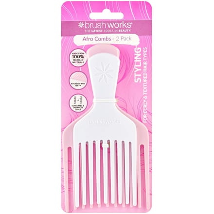 brushworks Afro Combs 2 st