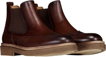 Melik - Laarzen Donkerbruin Melik Hercules Chelsea Boots Donkerbruin 41130