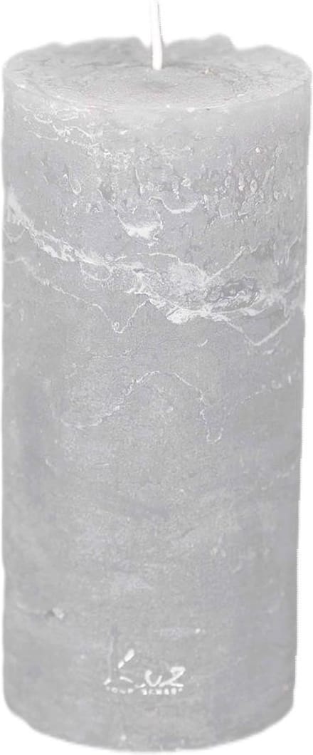 Rasteli Luz Your Senses Kaars-Stompkaars grijs D 7 cm H 15 cm