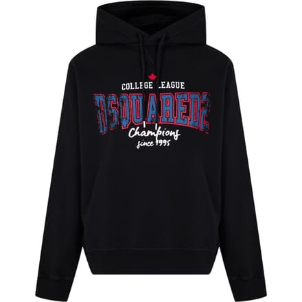 Dsquared2 College League Logo Cool Fit Zwarte Hoodie