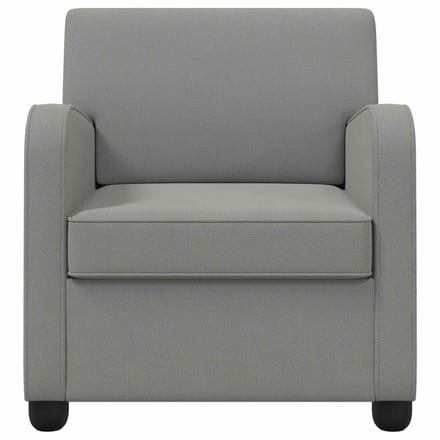 vidaXL - Fauteuil - Donkergrijs - fluweel