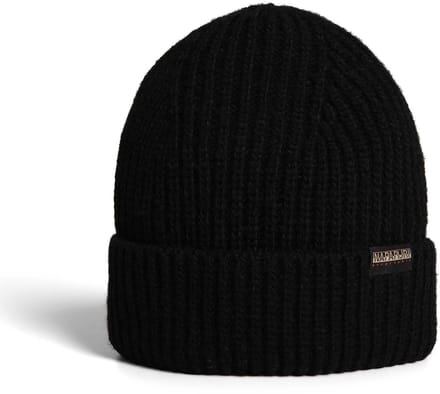 Napapijri - Unisex Muts Foli 3 Beanie - Zwart - Maat one size
