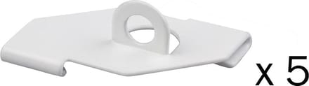 STAS systeemplafond haak wit (set van 5)