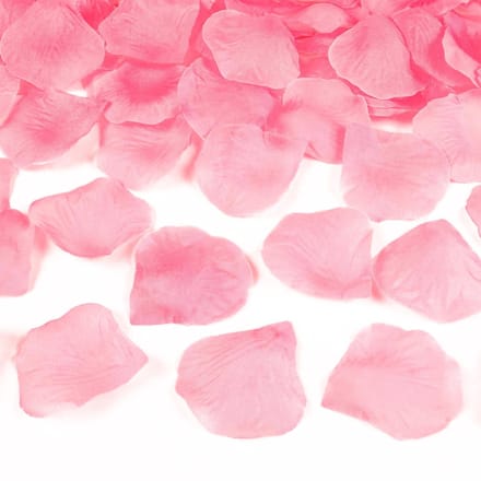 PartyDeco Rozenblaadjes snippers - lichtroze - 500x stuks - Bruiloft decoratie