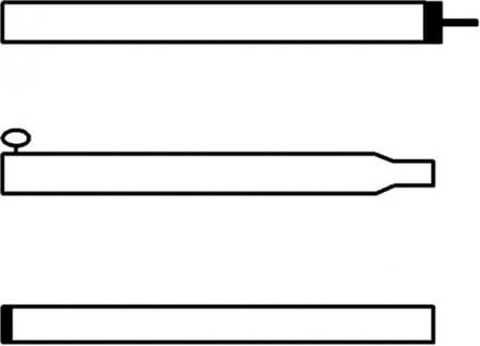 Campking Tentstok 25mm 170/260 Alu - Tent-/luifelstokken -