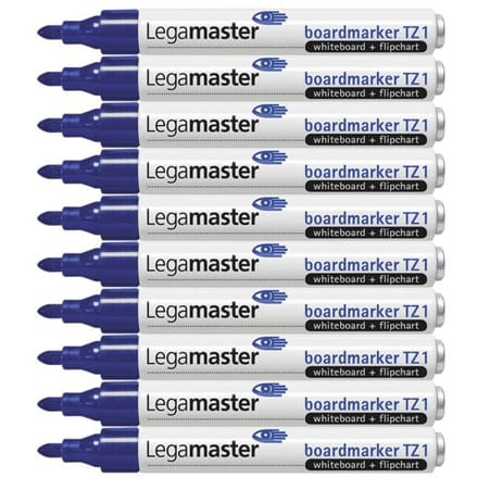 Boardmarker TZ1, voor flipovers en whiteboards, blauw 10 st.