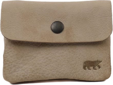 Bear Design Pietje Leren Portemonneetje - Feather