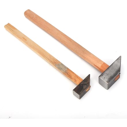 2 stuks Houten Handvat IJzeren Hamer Sieraden Maken Repareren Bewerken Hamer beige