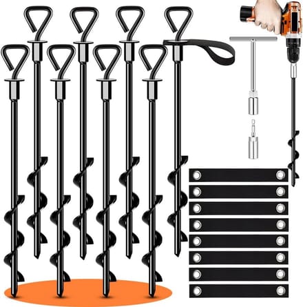 Extra Sterke Grondankers voor Trampolines en Tenten - 35.5 cm Heavy Duty