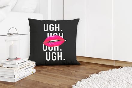Sierkussens - Kussentjes Woonkamer - 45x45 cm - Kinderen - Quotes - Roze