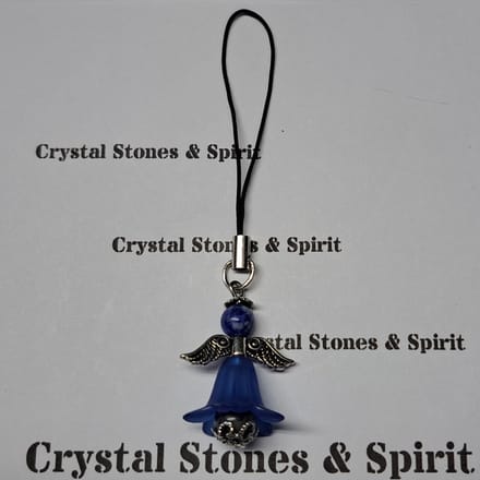 Geluksengel "Lapis Lazuli" Telefoonhanger