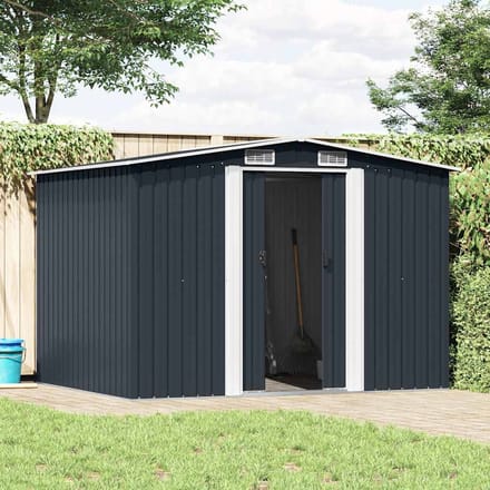 vidaXL - Tuinberging - 257x205x178 - cm - staal - antraciet