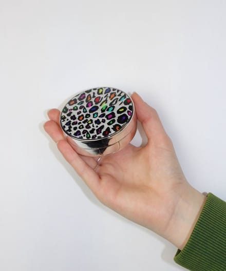 Fancy lenzendoosje | Lenzenhouder inclusief alle applicators | Zilver
