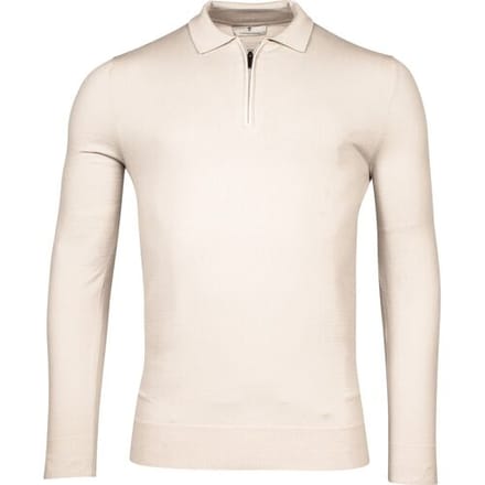 Thomas Maine Trui Pullover Polo Half Zip Collar Single Knit Kitt / male