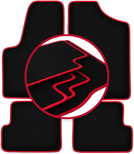CARLUX-RED automatten voor: Fiat Seicento hatchback (1998-2010)