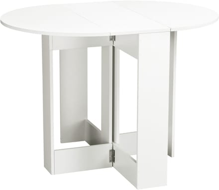 HOMCOM - Opvouwbare eettafel - Spaanplaat - 104x76x73,7cm - Wit