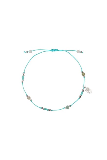 Armband Lola - Yehwang - Armband - One size - Zilver/Turquoise - Stainless Steel
