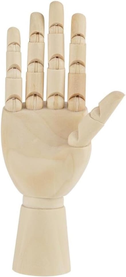 Houten Hand Model - Tekenhulp Model - Kunst Schetsen - Flexibele Gewrichten - 178 cm - Rechterhand